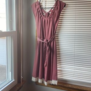 LC Lauren Conrad Mauve Midi dress